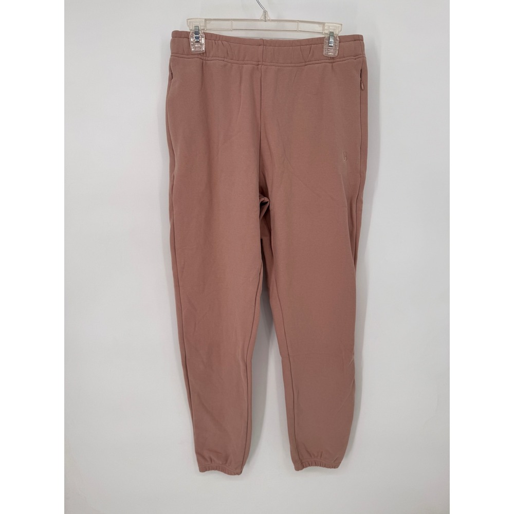 Buffbunny Collection Joggers Womens Medium Mauve Cotton Blend Fleece Pockets